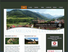 Tablet Screenshot of monasteriodesanmillan.com